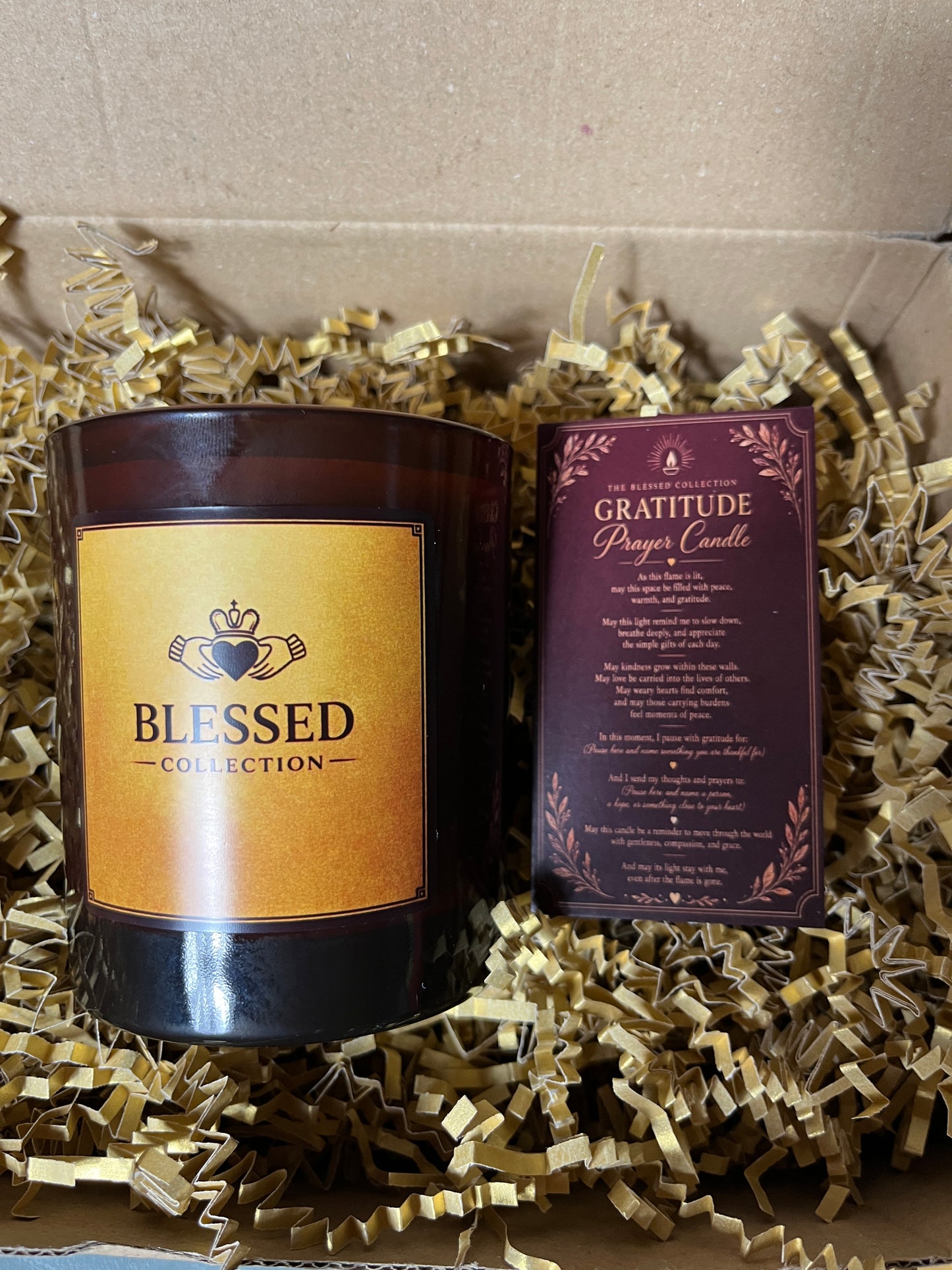 Blessed collection prayer candle infused with holy anointing oil