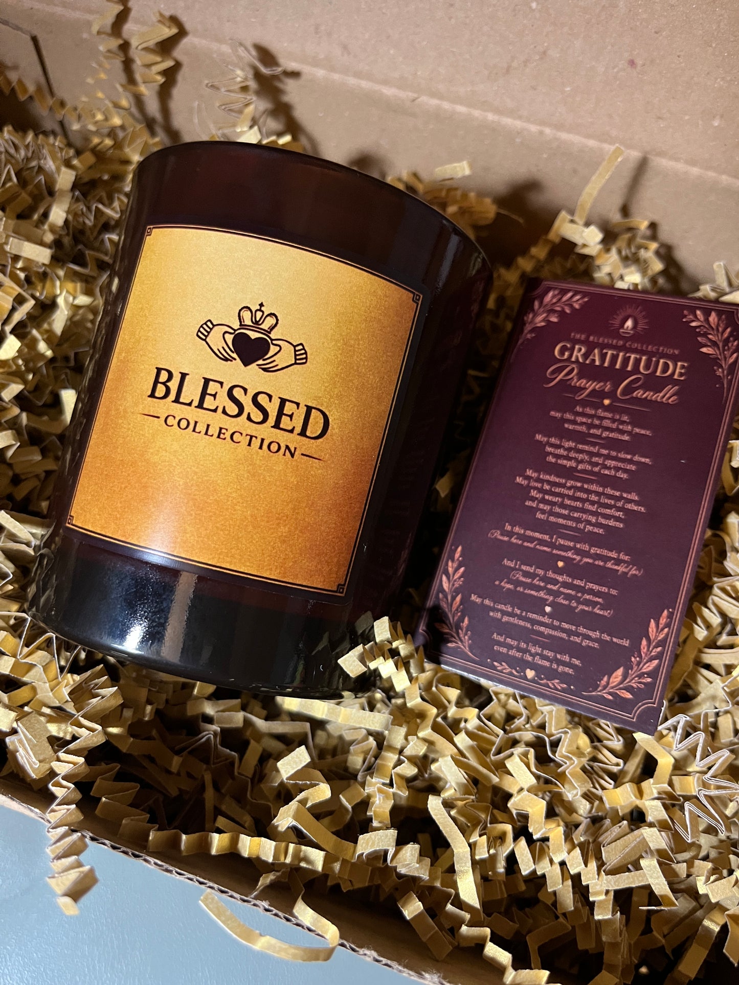 Blessed collection prayer candle infused with holy anointing oil
