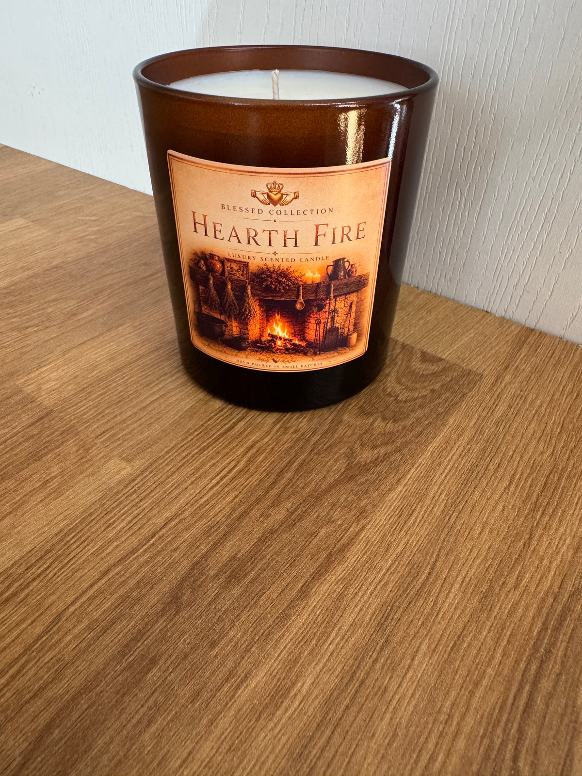 Hearthfire – 30cl Amber Glass Candle