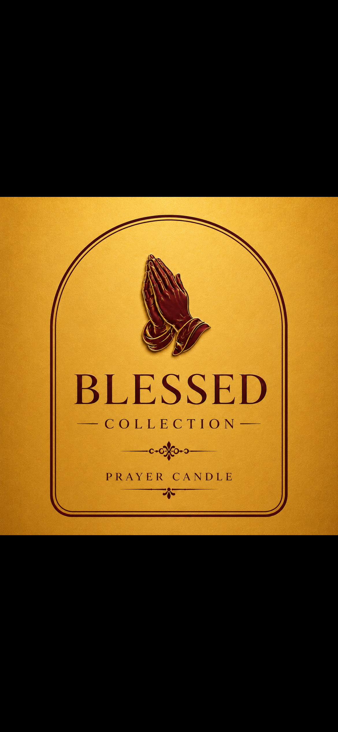Blessed collection prayer candle with holy oil and prayer