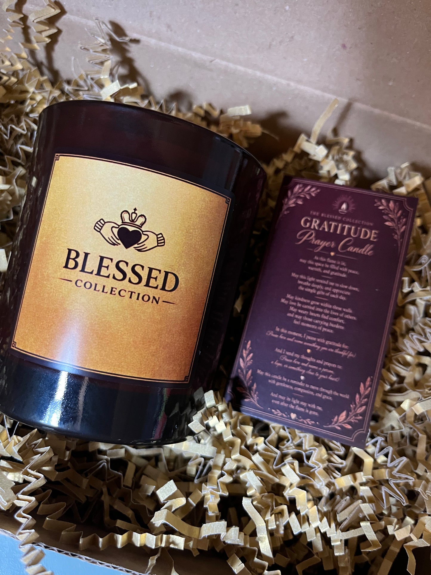 Blessed collection prayer candle infused with holy anointing oil
