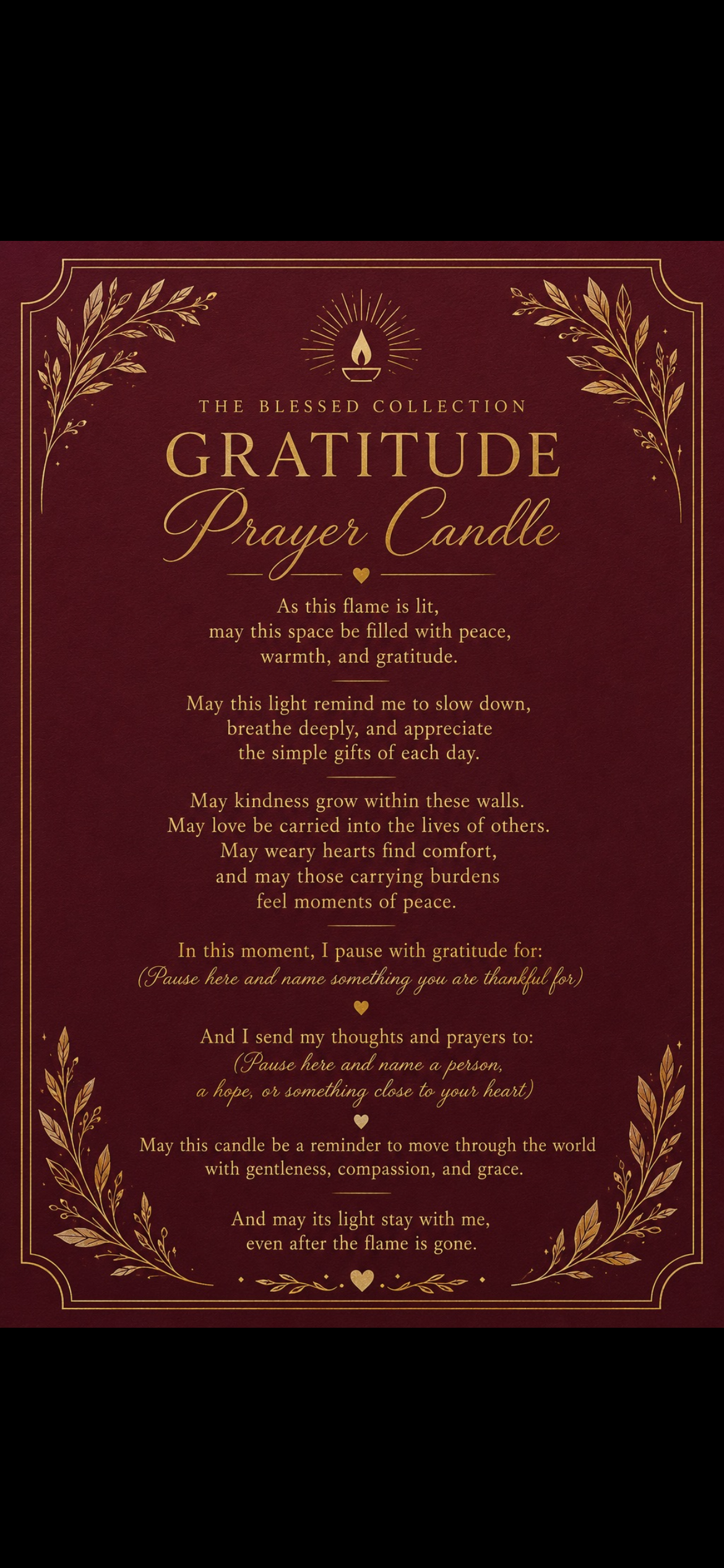 Blessed collection prayer candle infused with holy anointing oil