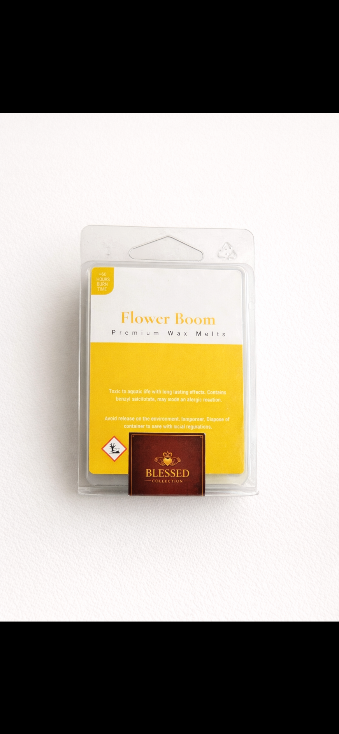 Flower bomb inspired wax melt